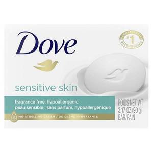 lot 7567 image: Dove Bar Soap for Sensitive Skin 3.15 oz (Pack of 4)