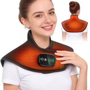lot 7591 image: Neck and Shoulder Heating Pad Cordless for Pain Relief, Heated Neck and Shoulder Wrap Electric Warmer Pads