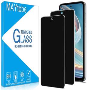 lot 7626 image: MAYtobe 2 Pack Privacy Screen Protector For Moto G 5G 2023 Tempered Glass, 9H Hardness, Anti Scratch, Bubble Free, Easy to Install