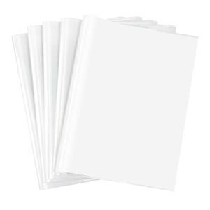 lot 7674 image: YEEKORO Book Covers, 10 Pieces Transparent Waterproof Plastic Book Sleeve Notebook Protector Book Cover for Books 21x30cm