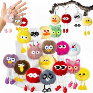 lot 7680 image: Jizvxe 16 Pcs Cute Plush Keychains Kawaii Keychain Bulk for Prizes Treasure Box Toys Goodie Bag Pinata Stuffers Birthday Party Favors