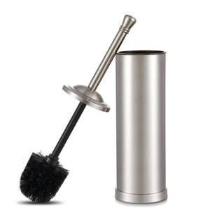 lot 7702 image: Brushed Nickel Toilet Brush and Holder Set,304 Stainless Steel Toilet Bowl Brush and Holder for Bathroom,Silver Heavy Duty Toilet Brush,Durable Scrubbing Bristles,Splash Resistant,Long Handle