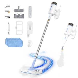 10 in 1 Floor Steamer with Detachable Handheld Steam Cleaner Perfect for Hardwood Floors, Clothes, Windows, Tiles, Furniture, Carpet, Whole Home Use,Steam Mop for Floor Cleaning