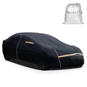 lot 7736 image: WMCHEYI Car Cover Waterproof All Weather, 6 Layers Car Covers for Automobiles, Full Exterior Cover with Zipper, Outdoor Car Cover Sun UV Rain Snow Wind Protection, Fit for 196(1967459 inch)Sedan