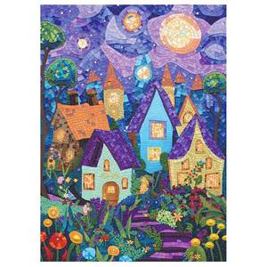 lot 7754 image: Naturelish Jigsaw Puzzles for Adults 1000 Pieces, Challenging Unique Shaped Puzzle for Game Night Family Home Decor, 20x27 Inches, Stained Glass Art Style Puzzles