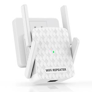 lot 7769 image: WiFi Extender Signal Booster, Internet Wireless Repeater for Home Coverage up to 10000sq.ft and 35 Devices, 1200Mbps WiFi Booster with Ethernet Port, Dual Band 2.4G5G, 4 Antennas