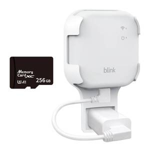 lot 7772 image: 256GB MicroSD Card &amp Wall Mount for Blink Sync Module XR with Short Cable Declutter, Save Space, and Effortlessly Enhance Security(1 Pack)