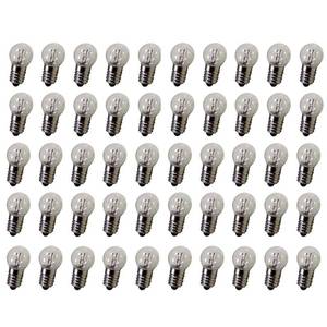 lot 7827 image: GutReise DC 50pcs E10 1.5V 0.3A Warm White Bulb Light Bulbs Miniature Screw Base (1.5V)