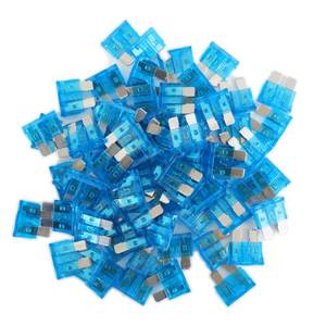 lot 7831 image: (80Pcs) 15 Amp Standard Fuse, 15A Car Blade Fuses for CarRVTruckSUVMotorcycleBoat