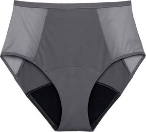 lot 7839 image: Thinx Period Underwear, Comfort-Stretch Hi-Waist, Holds Up to 12 Regular Tampons, Period Panties, All-Day Absorbency Menstrual Underwear for Women, Leakproof & Reusable, M