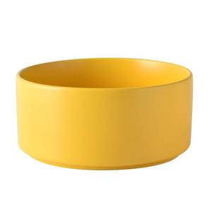 lot 7845 image: Welloyed 6 Ceramic Dog Bowl - 30Oz Classic Dogs Food & Water Bowl for Small and Medium Breed Dogs, Heavy Duty Non-Slip Dog Dishes, Food Grade Stoneware Pet Bowl, Dishwasher & Microwave Safe, Yellow