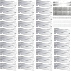 lot 7882 image: 36 Pack French Cleat Hanger Headboard Wall Mounting Brackets Cleat Picture Hanger Kit Z Bar Supports with Plastic Expansion Tube Screws Silicone Dots for Picture Mirror Whiteboard (6 Inch)