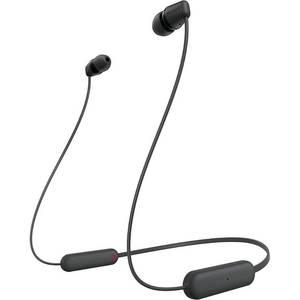 lot 7956 image: Sony WI-C100 Wireless in-Ear Bluetooth Headphones with Built-in Microphone, Black NO GUMMIES FOR EAR