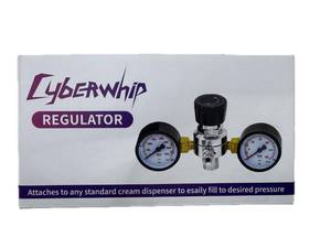 lot 7958 image: CYBERWHIP Pressure Regulator Valve for 580g 615g 640g 2.2L 3.3L 4.4L Tank, with Upgraded Adapter & 40 inch Hose Line on Dispenser MISSING PRESSURE REGULATING KNOB