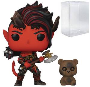 lot 7972 image: POP Funko Games Baldurs Gate - Karlach with Clive Vinyl Figure Multicolor, 3.75 Inches