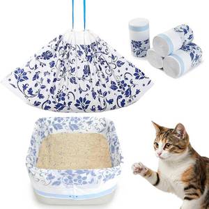 lot 7982 image: Unicorn Catcher 60 Pack Cat Litter Bags 36 x 19 Large Litter Box Liners Tear-Resistant with Drawstring for Easy Access Cat Litter Liners for Litter Boxes Under 36in Total Size