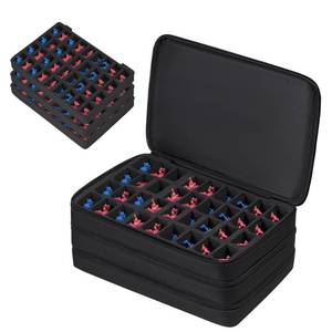 lot 7994 image: TPCY Miniature Storage Carrying Figure Bag -108 Slot Figurine Minature Carrying Case Compatible with D&D and More(Bag Only) (Black)