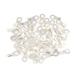 lot 8003 image: uxcell 50pcs Car Battery Cable Ends Ring Terminals Non-Insulated Closed End Crimp Connectors Tinned Copper