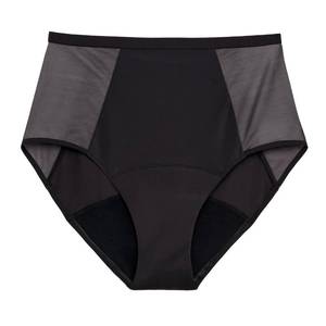 lot 8005 image: Thinx Period Underwear, Comfort-Stretch Hi-Waist, Holds Up to 12 Regular Tampons, Period Panties, All-Day Absorbency Menstrual Underwear for Women, Leakproof & Reusable, Hazelnut M