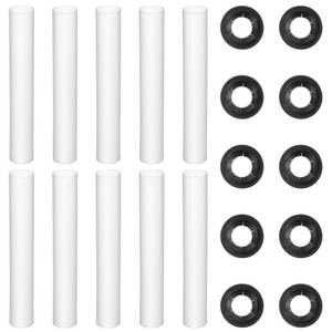 lot 8008 image: 10 Sets Garage Door Hinge Quiet Roller Sleeves, Roller Door Rollers Shaft Nuts Sleeves Garage Doors Quiet Hinge Sleeve Shaft Gaskets 11mm Id 80mm Length Rollers Shafts Nuts Bearing Gaskets for Cars RV