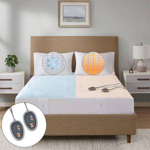 lot 8043 image: Beautyrest Heated Mattress Pad King - Electric Bed Warmer Cool to Touch, All Seasons Cover, 5 Heat Level, Auto Shut Off, Deep Pocket - Machine Wash Electric Mattress Pad, UL Certified, White, King