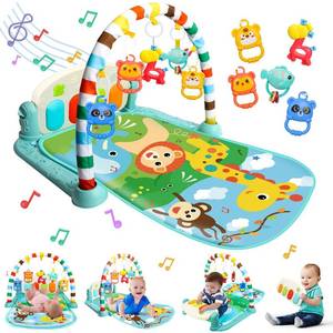 lot 8350 image: TOY Life Baby Play Mat for Babies 0-6 Months - Tummy Time Mat Activity Center, Kick and Play Piano Playmat Gym for Newborn Babies 0 to 3 6 9 12 Months