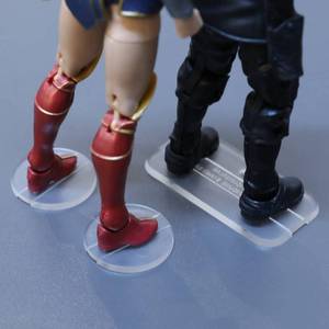 lot 8372 image: FIGURESLAB 100PCS Action Figure Stand, 6inch Figures Toy Support Stands Display Bases Holder, Compatible with 112 Scale Mavel Legends SeriesGiJeo Classified SeriesD CMo tu, Mix Square & Round