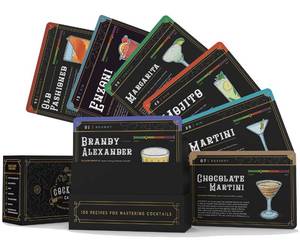 lot 8397 image: Cocktail Cards 100 Cocktail Recipes to Master Cocktails in Bartender Flashcard Form with Step by Step Cocktail Instructions and Video Instructions