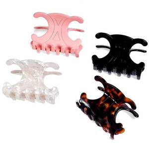 lot 8400 image: Premium Durable Acetate Butterfly Hair Clips, Celine Hair Clip, 4 Pack Medium Size Acetate Hair Claw Clips with Secure Hold,Perfect for Updos,Perfect for Updos (2.76 x 1.66 in)