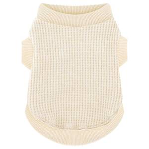 lot 8401 image: Cozy and Functional Dog Shirts for Small Puppies Stretchable Beige Attire with Easy-On Design, Ideal for Chihuahuas and Yorkies - Enhance Comfort and Playfulness on Chill Days XX-Small
