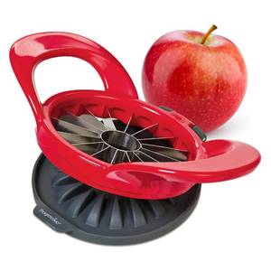 lot 8422 image: PrepWorks Dishwasher Safe Apple Slicer and Corer 16-Slice Thin Apple Cutter with Safety Cover