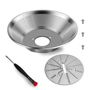 lot 8425 image: Juicer Mesh Filter Basket Compatible with Breville Juicer Models JE98XL,JE95XL,BJE200XL,BJE430SIL,JE900, BJE510XL, BJE530BSS,With Blade, Mesh Strainer Bowl,Screws &amp Wrench DIY to Replace No Base