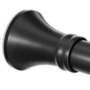 lot 8443 image: YNL Matte Black Shower Curtain Rod 36-84 Inch(3-7ft), No Slip No Drill Stainless Steel Spring Tension Curtain Rod, No Rust Shower Rod Adjustable For Bathroom Window Bedroom