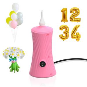 lot 8447 image: Kusamue Balloon Pump Electric Air Pump for Long Balloon Inflator Blower Machine for Birthday Party Celebration Balloons Decorations for Twisty Animal Balloons(Pink)