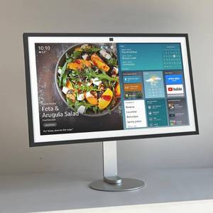 lot 8483 image: ATOPHK Adjustable Height Aluminum Stand for Ech_ooo Show 21 &amp Ech_ooo Show 15 360° Rotation, Tilt &amp Swivel, LandscapePortrait Mode Silver