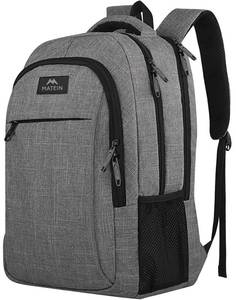 lot 8494 image: MATEIN Travel Laptop Backpack, Business Anti Theft Slim Sturdy Laptops Backpack Personal Item Bag, Water Resistant College School Computer Bag Gift for Men & Women Fits 15.6 Inch Notebook, Grey