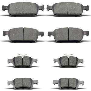 lot 8502 image: evkingauto 8Pcs Front Rear Brake Pads Set Fit For Ford For Escape 2013-2016, For Ford For Transit Connect 2014-2019