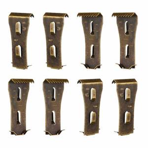 lot 8523 image: qieoyk Brick Clips - 8 Pcs Heavy Metal Wall Hangers for 2-14 to 2-38 Inch Bricks, Ideal for Outdoors & Home Decor