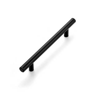 lot 8558 image: Ravinte 1 Pack 7.38 Cabinet Pulls Matte Black Stainless Steel Kitchen Cupboard Handles Cabinet Handles 7.38 Length, 5 Hole Center