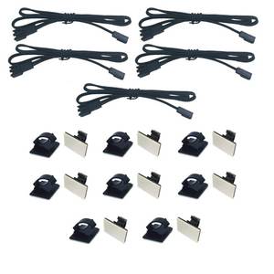 lot 8569 image: Litever 20 Inches Extension Cable 22 awg, Male to Female, ONLY Under Cabinet Lighting Kit LL-013 Series. 16 Cable Tiers Included (5-Pack-20 Inches)
