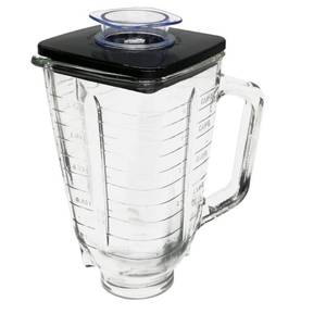 lot 8581 image: 5-cup Glass Jar with cup lid for Oster Classic Series OSTERIZER GALAXIE BLENDERCHOPPER (Grass, 5 cups square Jar)
