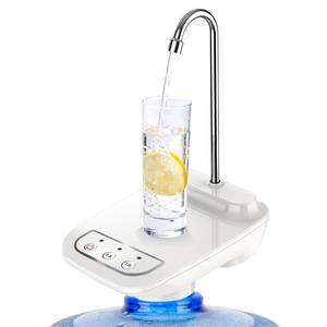 lot 8596 image: AstraLoom Electric Water Dispenser Pump for 3-5 Gallon Bottles - USB Rechargeable, Low Noise, Portable Automatic Jug Pump - Ideal for Home, Office, Camping (White)