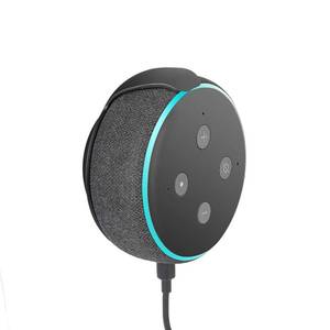 lot 8605 image: WIDEPLORE Echo Dot Wall Mount Holder for 3rd Generation, Built-in Cable Management Space-Saving Accessories for Dot(3rd Gen) Smart Speakers, with Sticking Tape and Drill Nail-Black