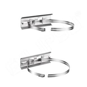 lot 8613 image: QILIPSU Pole Mounting Kits, 304 Stainless Steel 6.9 x 1.9 Brackets with Adjustable 2-8 Inch Clamps for Electrical Boxes, Devices, and Outdoor Applications