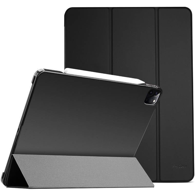lot 1795 image: ProCase Smart Case for iPad Pro 12.9 2022202120202018, Slim Stand Hard Back Shell Smart Cover for iPad Pro 12.9 6th Gen5th Gen4th Gen3rd Gen -Black
