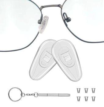 lot 2588 image: Silicone Eyeglass Nose Pads Set with Tools