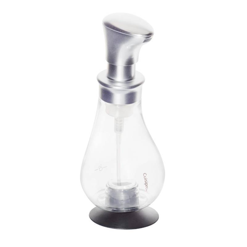 lot 2763 image: Cuisipro 13 Ounce Foam Pump Soap Dispenser, Silver
