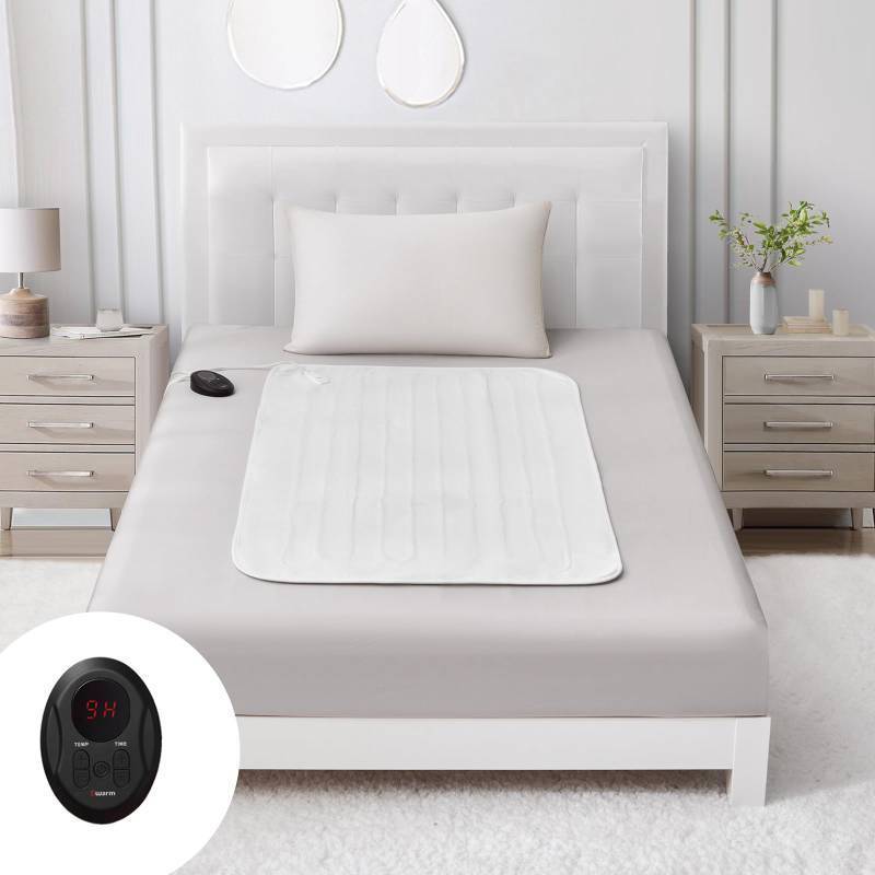 lot 3912 image: Bwarm Electric Heated Mattress Pad Mini Twin Size, 31 x 55, Bed Warmer, 9 Heat Settings, 1-12 Hours Auto Off, Deep Pocket, Fast Heating, Machine Washable, Soft and Cozy