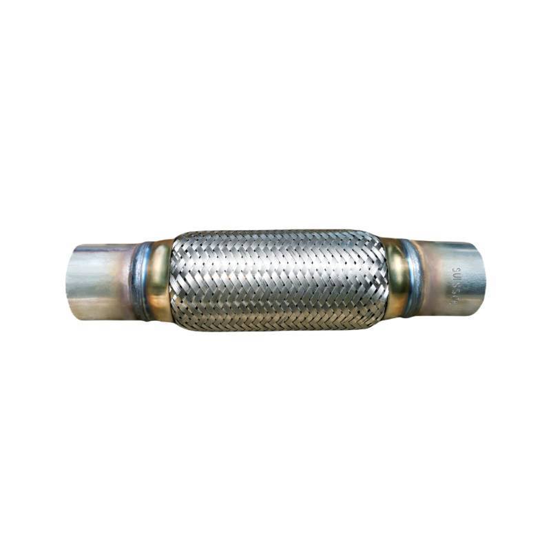 lot 4083 image: SUISFLXGRO Exhaust Flex Pipe Universal Type 100% Stainless Steel For Heavy Duty and Cars (1 PC, 2.25X8X12)