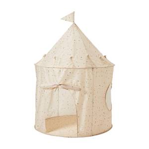 lot 8655 image: 3 Sprouts Kids Play Tent - Sustainable Recycled Fabric Fun Spacious Childs Playhouse for Indoor Games for Boys &amp Girls - Durable Fort Pop Up House for Toddlers &amp Children Age 3-10 - Terrazzo Beige